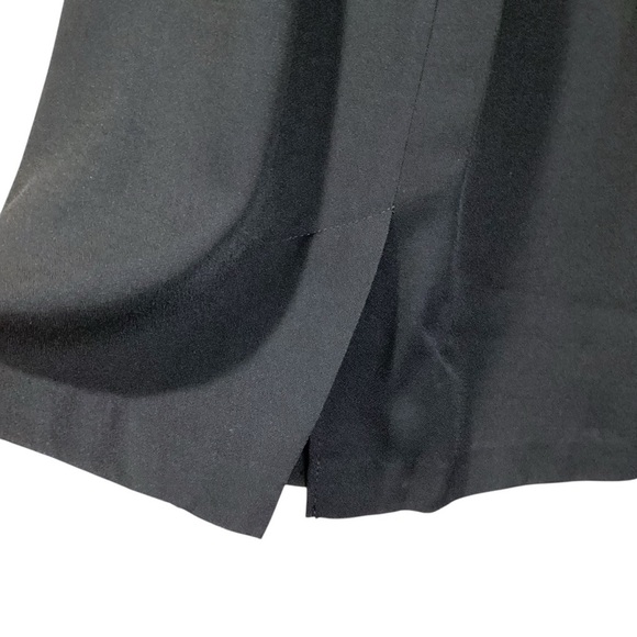 Vintage 80s/90s Periwinkle by B. David Black Skirt Suit Set Gold Trim NWT Formal - Picture 5 of 15